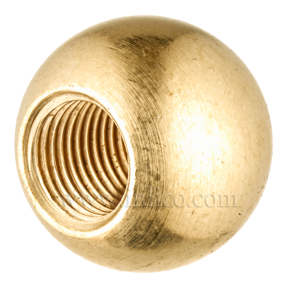 M10X1 BLIND HOLE BRASS BALL 20MM OD