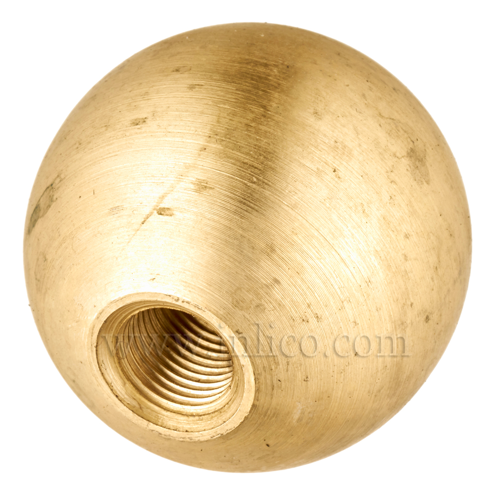 Brass Ball M Ø 10 mm M3 Nickel Plated Blind Hole Thread 