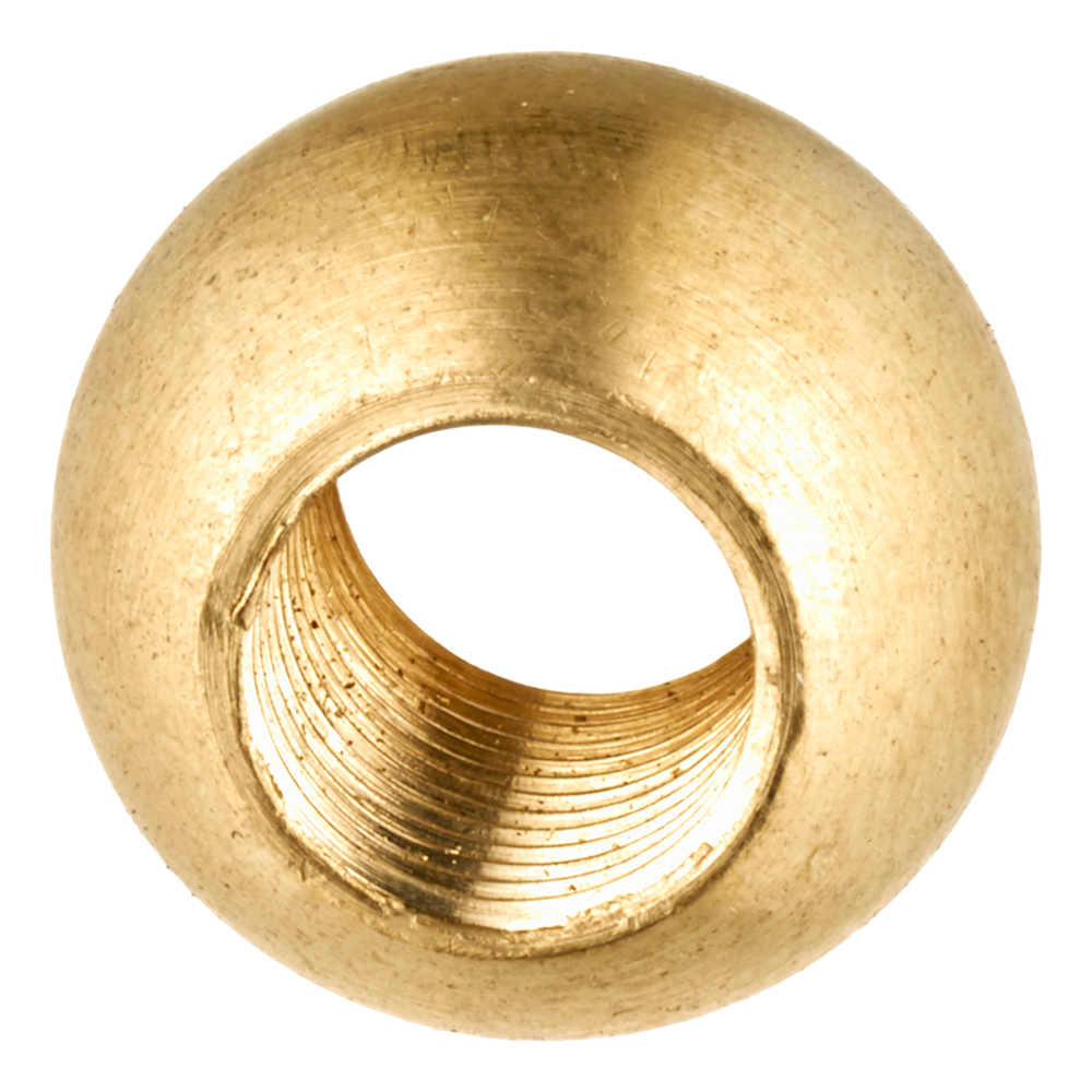 M10X1 THROUGH HOLE BRASS BALL 18MM OD