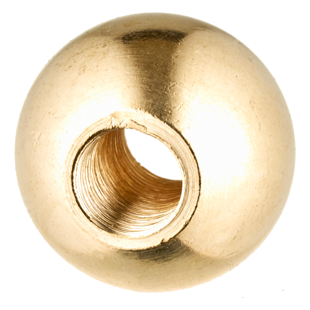 M10X1 THROUGH HOLE BRASS BALL 25MM OD