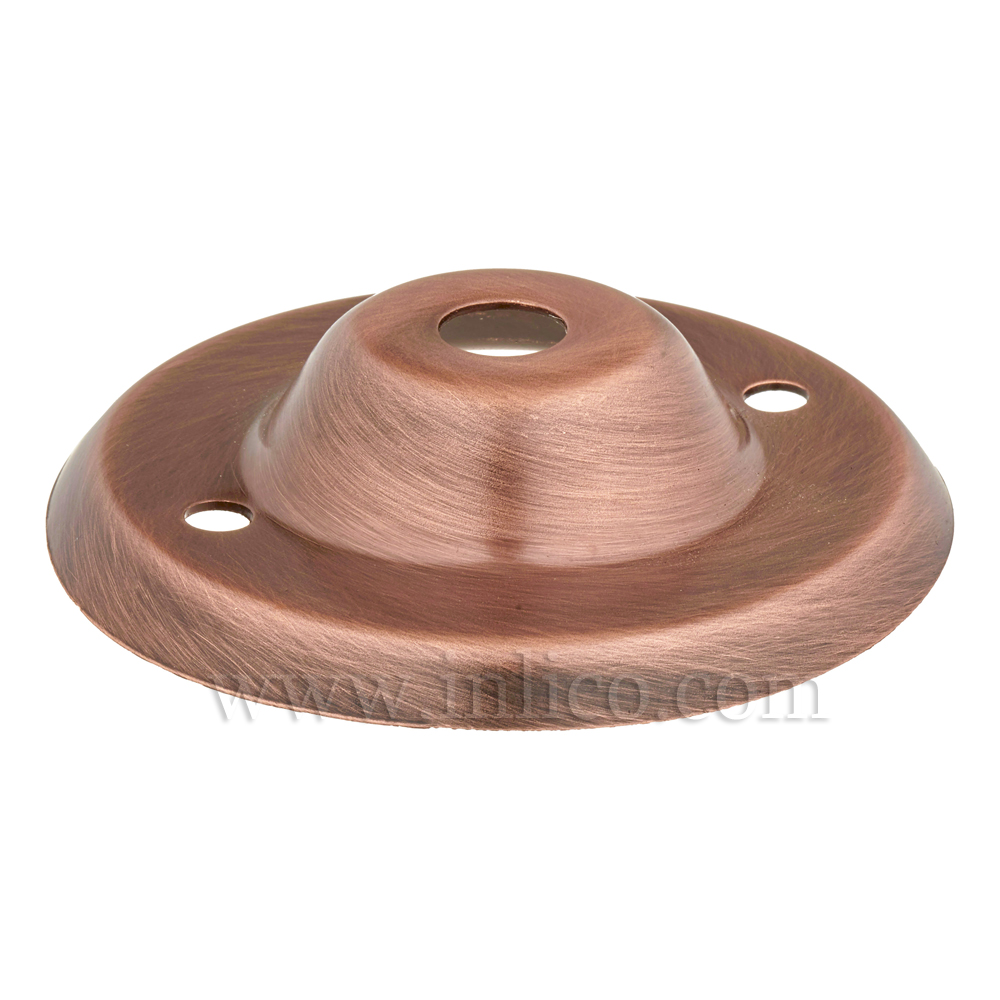 10MM CEILING PLATE ANTIQUE COPPER FINISH WITH 2" BESA FIXING HOLES