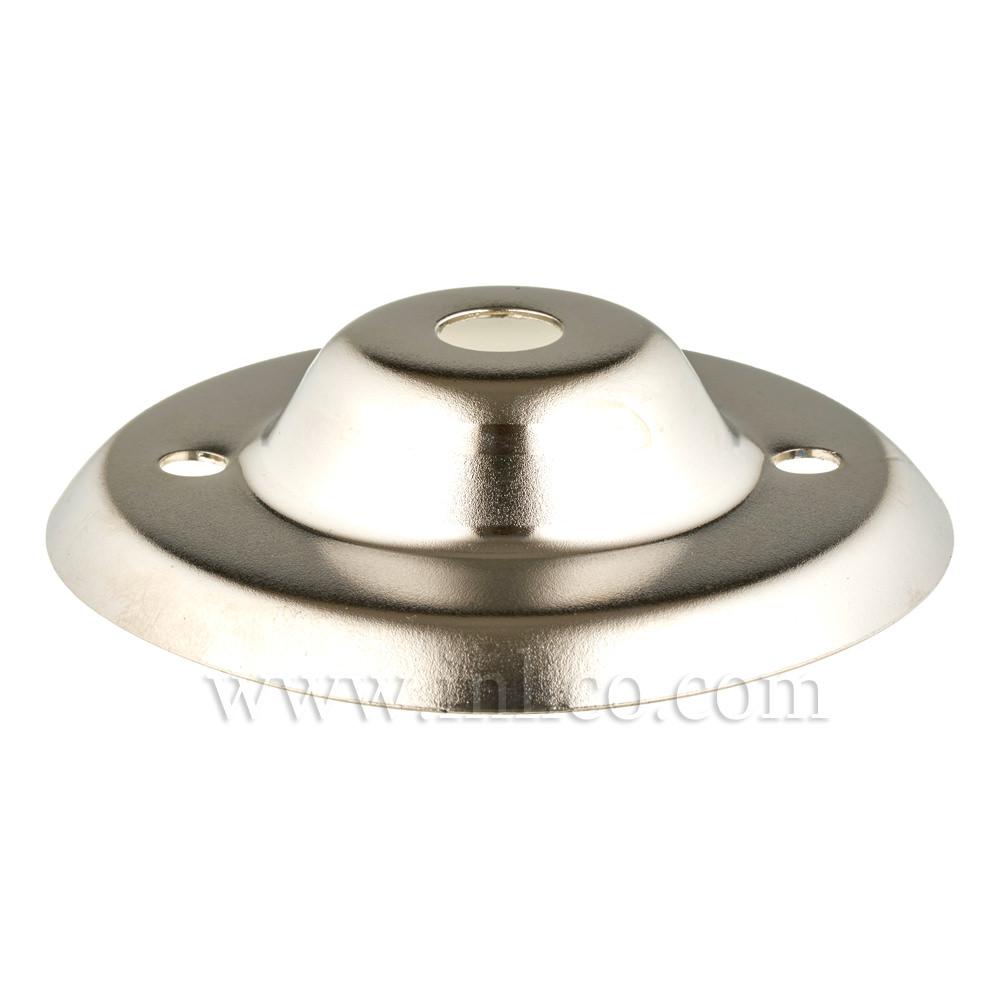 10MM CEILING PLATE NICKEL SILVER PLATED FINISH WITH 2" BESA FIXING HOLES