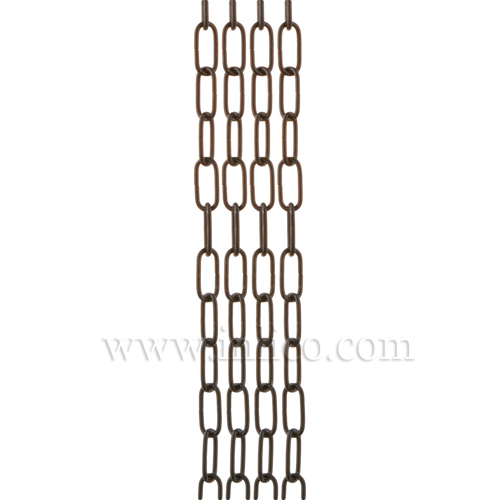 LIGHT DUTY BLACK POWDER COATED CHAIN  1.8mm WIRE 17mm x 5.6mm LINK (internal) -  stocked in 10 metre hanks