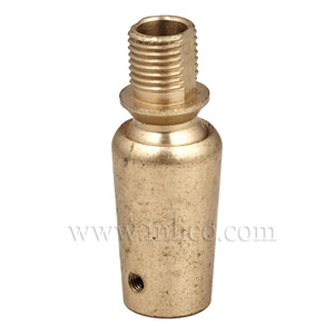 10MM M-F SWIVEL BALL JOINT RAW BRASS 16x39mm WITH M3 GRUBSCREW HOLE