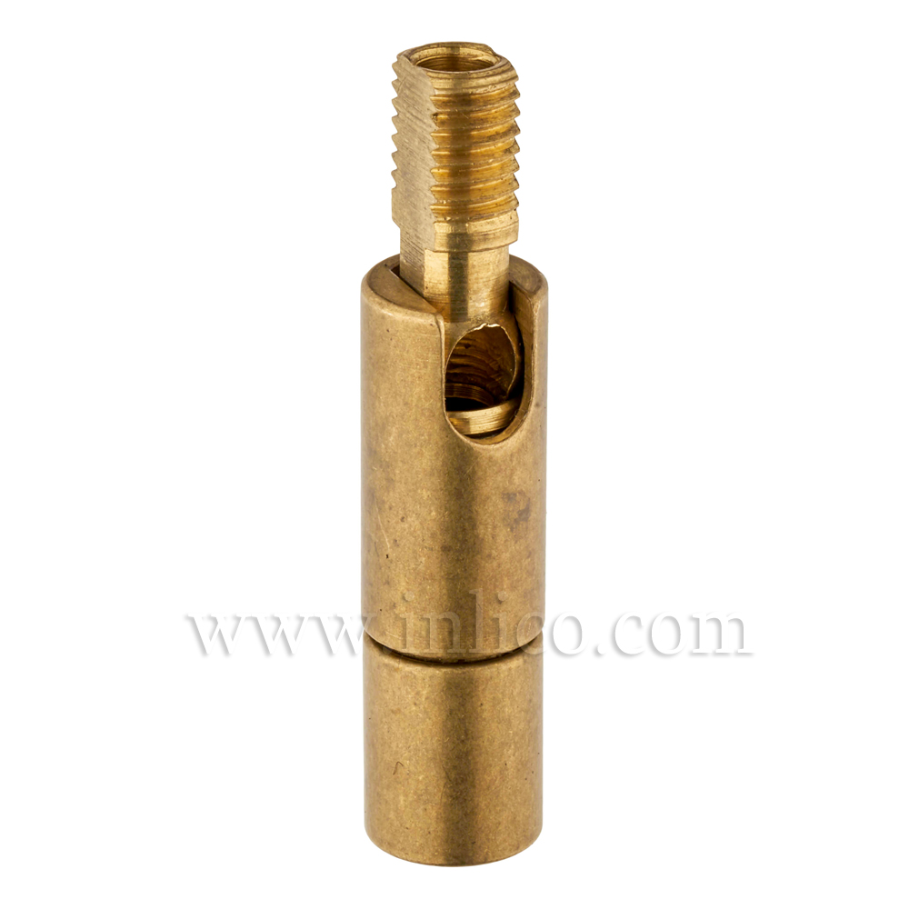 M8 M-F 90DEG KNUCKLE JOINT RAW BRASS OAL 44MM DIA 10MM
 female thread depth 7mm