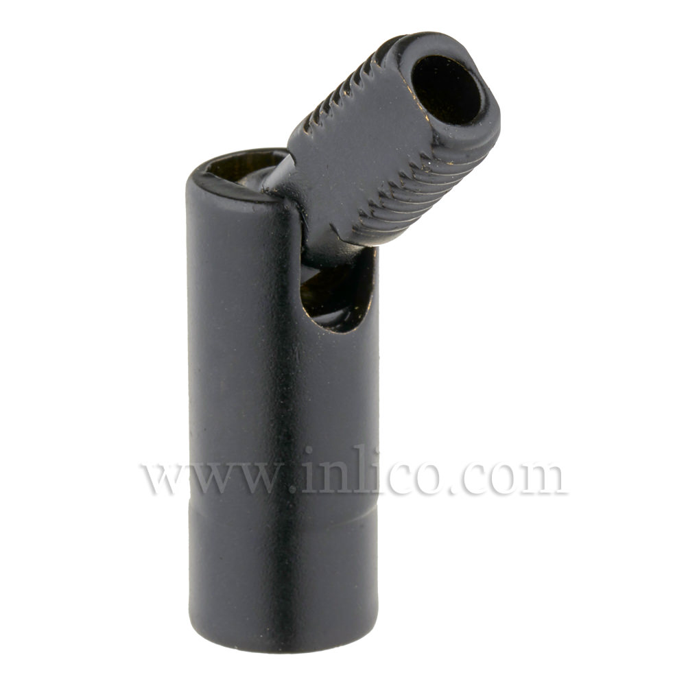 M8 M - M8 F 90DEG KNUCKLE JOINT BLACK OAL 38MM DIA 10MM