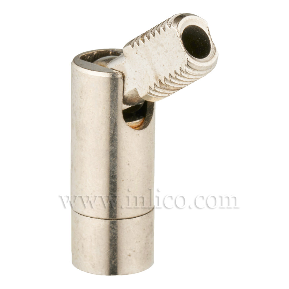 M8 M - M8 F 90DEG KNUCKLE JOINT CHROME OAL 38MM DIA 10MM
 female thread depth 7mm