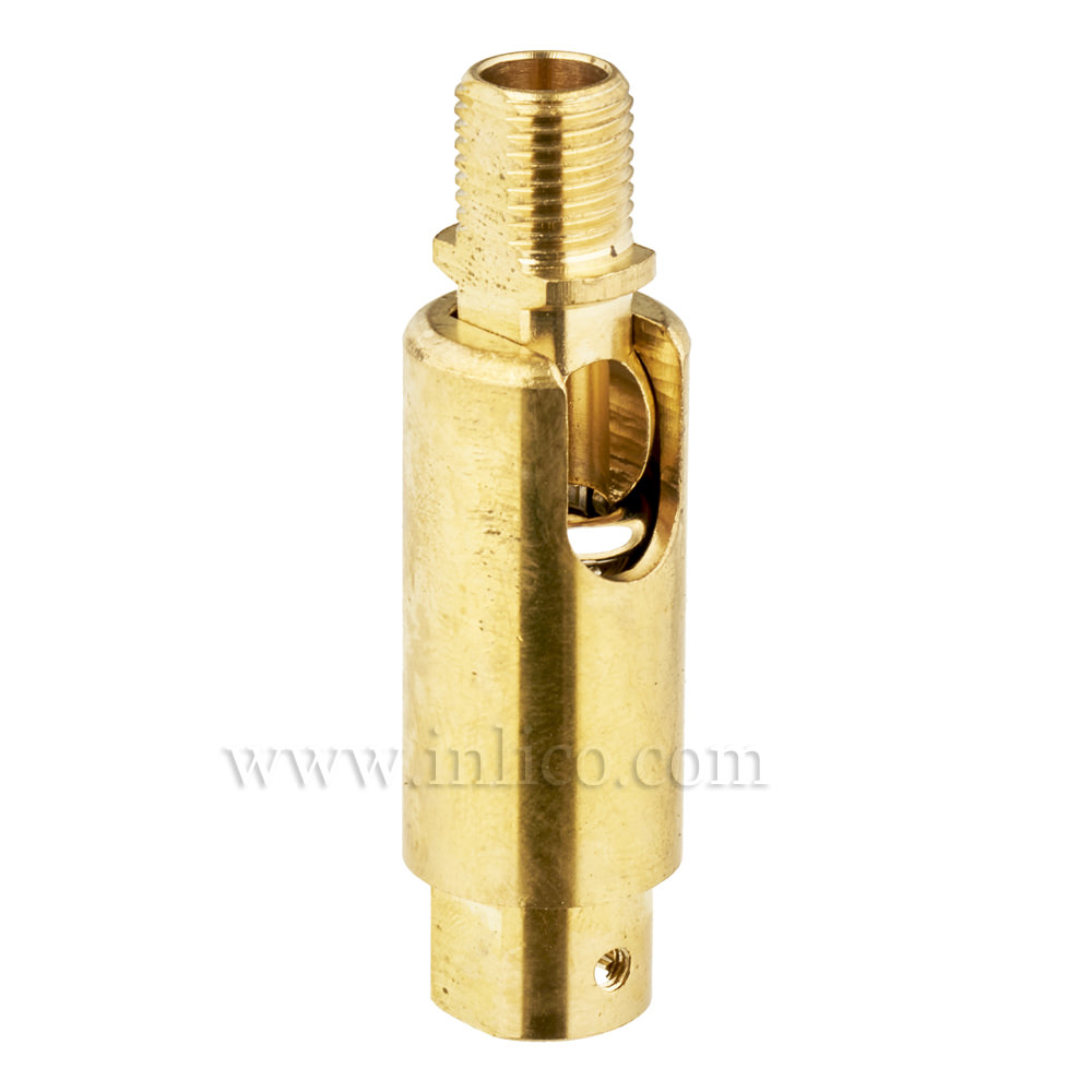 10MM M-F 180DEG KNUCKLE JOINT RAW BRASS 55mm DIA 16mm