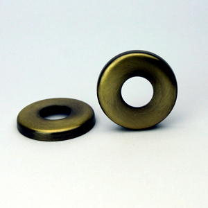 LOCKNUT COVER ANTIQUE BRASS 13MM ID 25MM OD 