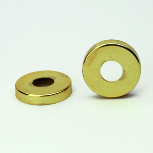 LOCKNUT COVER BRASS PLATED 10MM ID 25MM OD