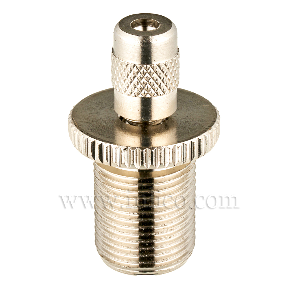 SUSPENSION CLUTCH NICKEL PLATED BRASS 19MMX 31.5MM M13X1 THREAD WITH SAFETY CAP