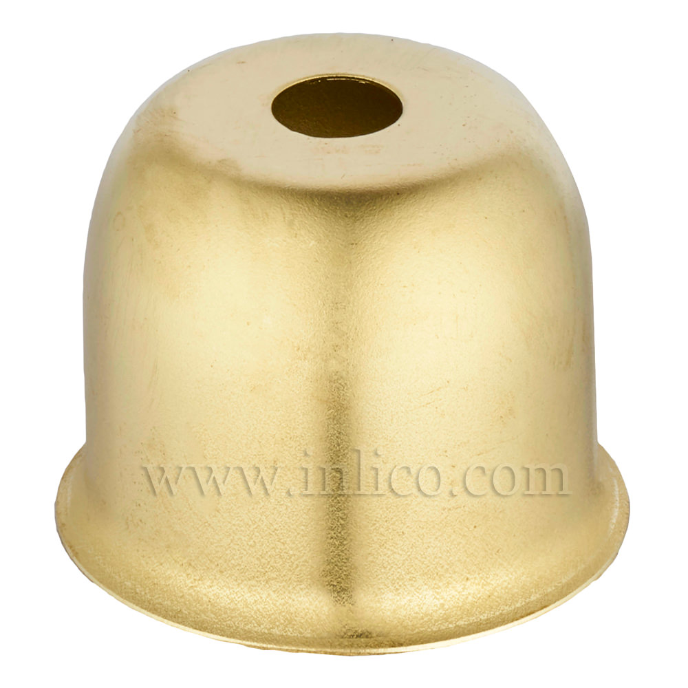 LAMP HOLDER CUP RAW BRASS 41X38MM WITH 10.5mm CENTRE HOLE (E074/A)
 HALF LAMPHOLDER COVER FOR E27/ES LAMPHOLDERS