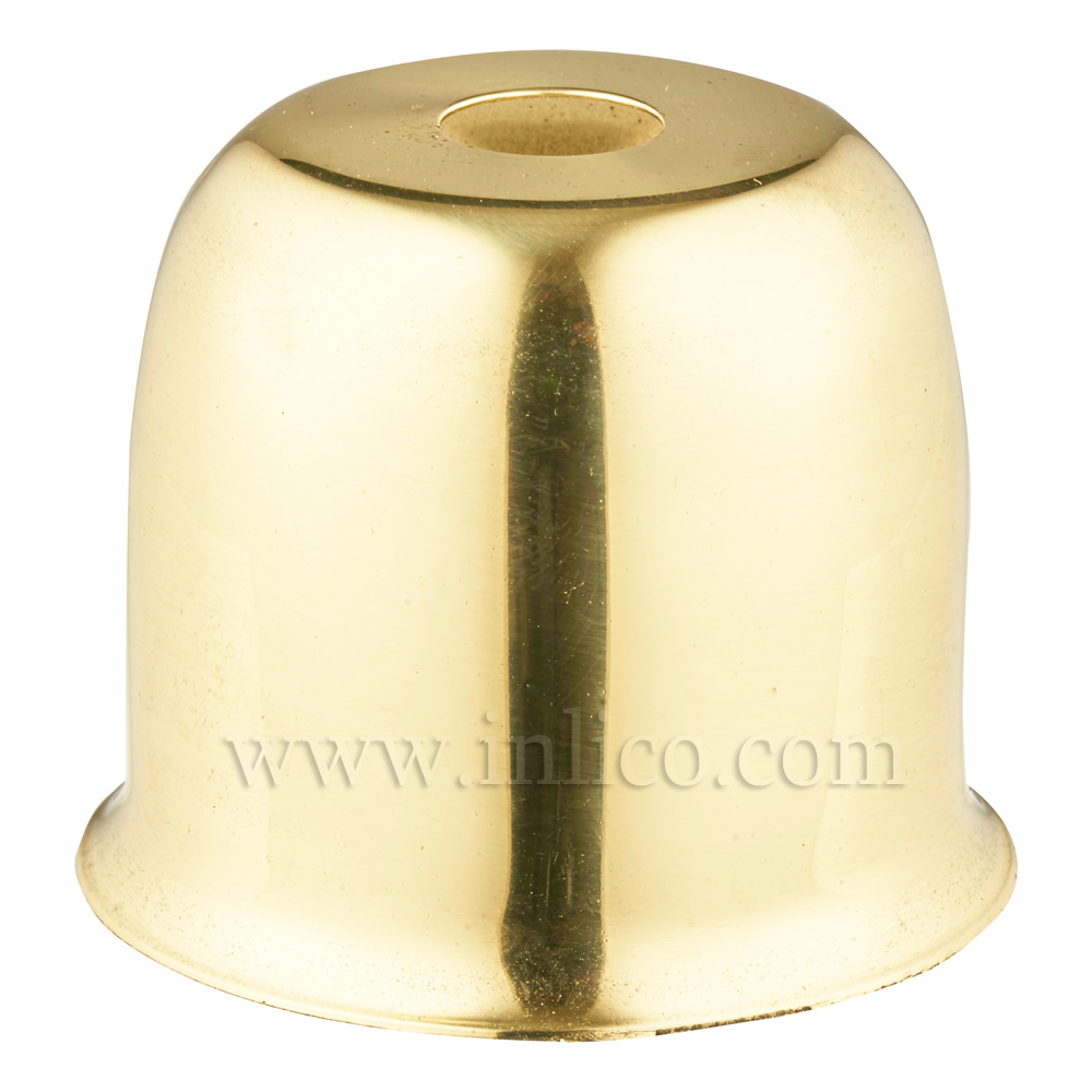 LAMP HOLDER CUP SOLID BRASS POLISHED & LAQUERED 41X38MM WITH 10.5mm CENTRE HOLE 
HALF LAMPHOLDER COVER FOR E27/ES LAMPHOLDERS