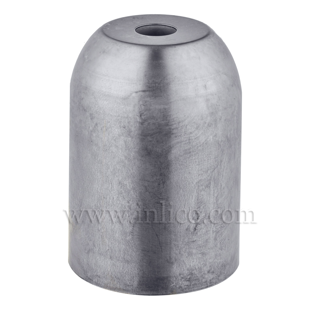 LAMPHOLDER COVER RAW STEEL D41XH60MM 10.5mm CENTRE HOLE FOR E27/ES LAMPHOLDER