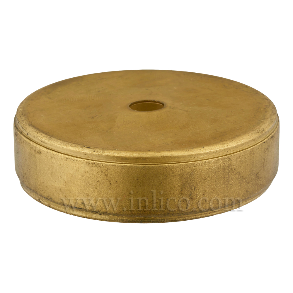 80MM RAW BRASS CENTREBODY - 0 SIDE HOLES 10.5MM CENTRE HOLE