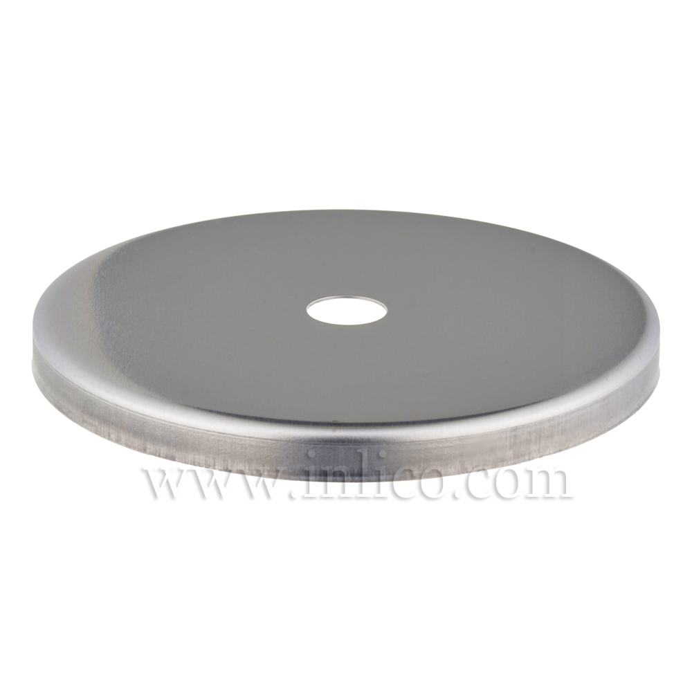 80MM FLAT STEEL CAP 10.5MM HOLE