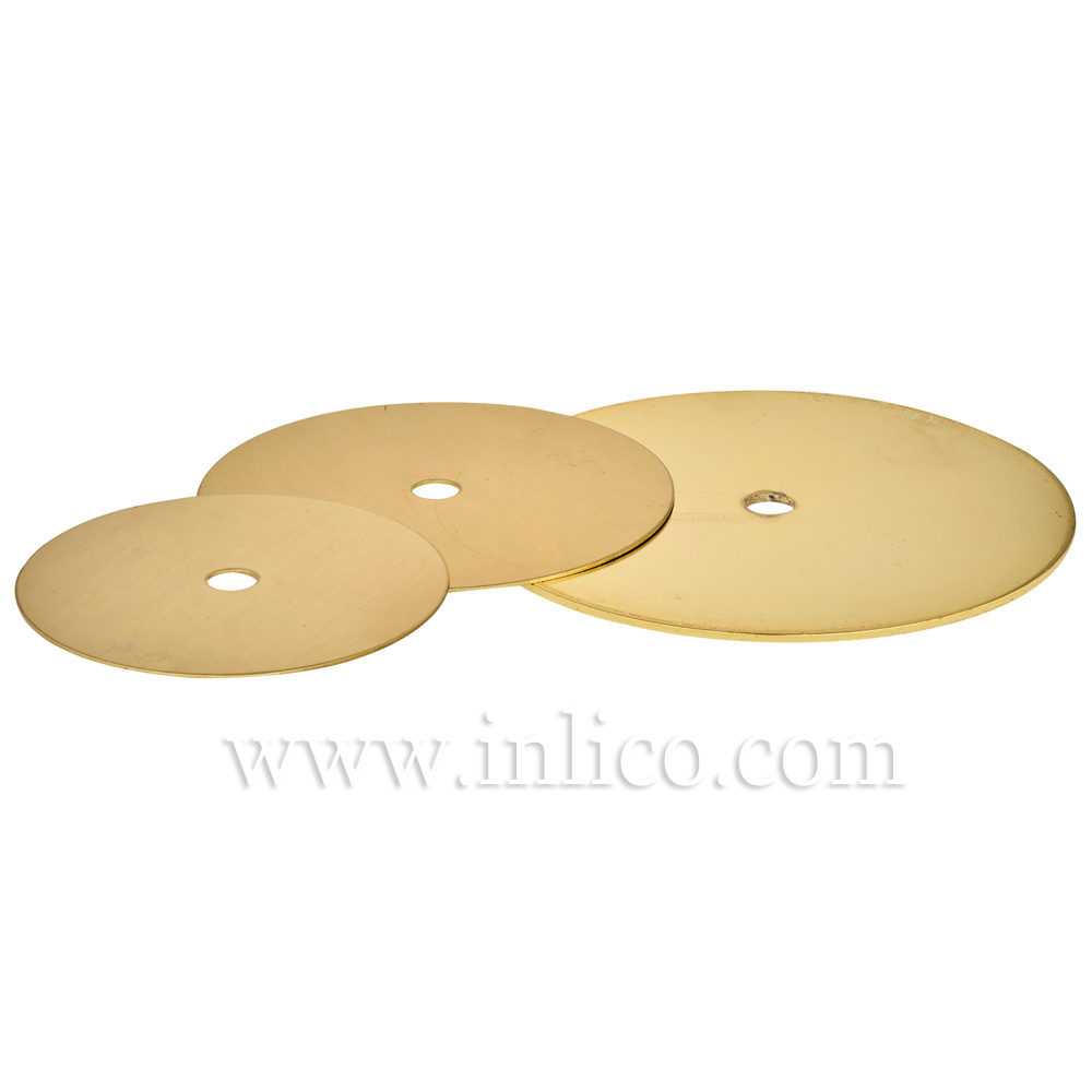 100MM x 0.9MM RAW BRASS DISC WITH 10.5MM CENTRE HOLE