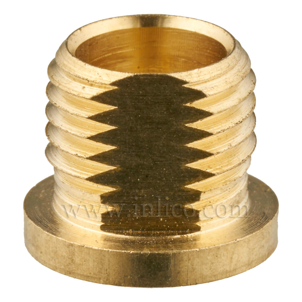 M10 X 1 BRASS NIPPLE 8MM THREAD LENGTH