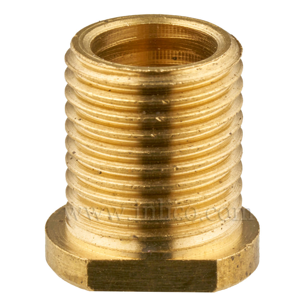 BRASS M10 PROFILE HEADED NIPPLE 10MM THREAD OAL 13MM. PLAIN THREAD- NOT PROFILED