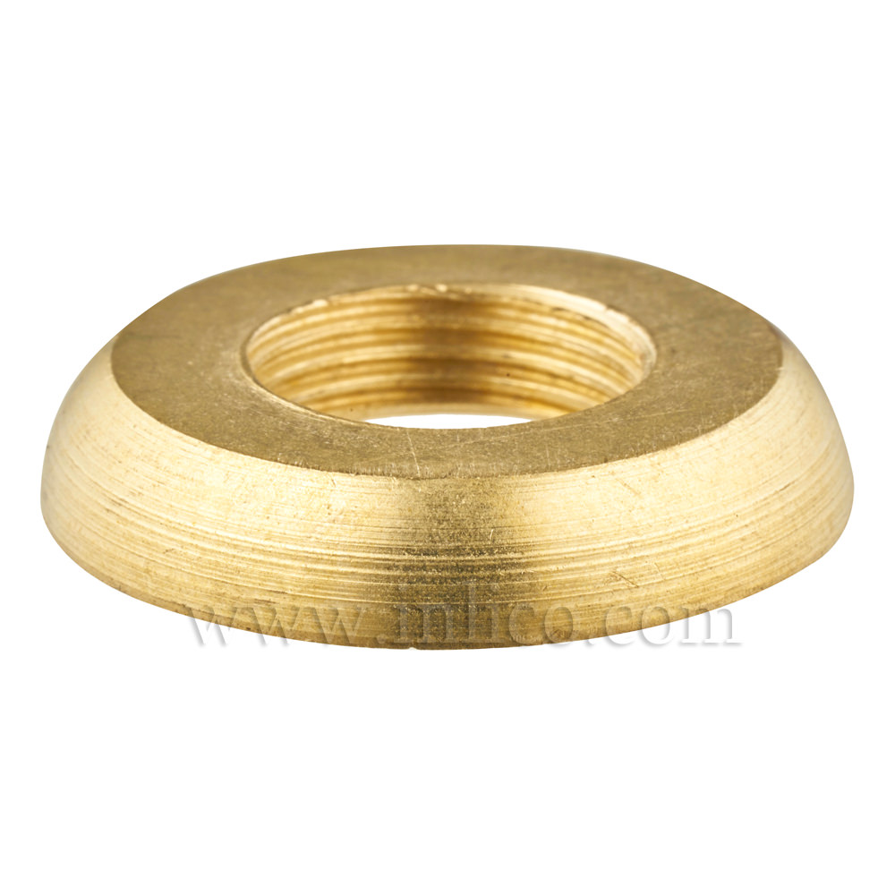 BRASS HALF RND NUT M13x1x1"O/D