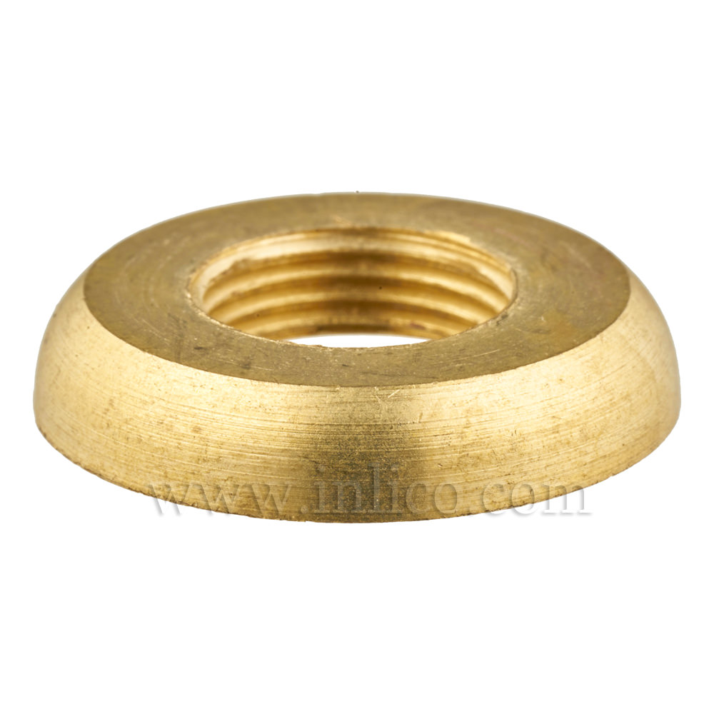 BRASS HALF RND NUT 1/2"x1x1"O/D