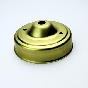 CEILING CUP RAW BRASS DIA 83MM x HT 35MM CENTRE HOLE 10MM
