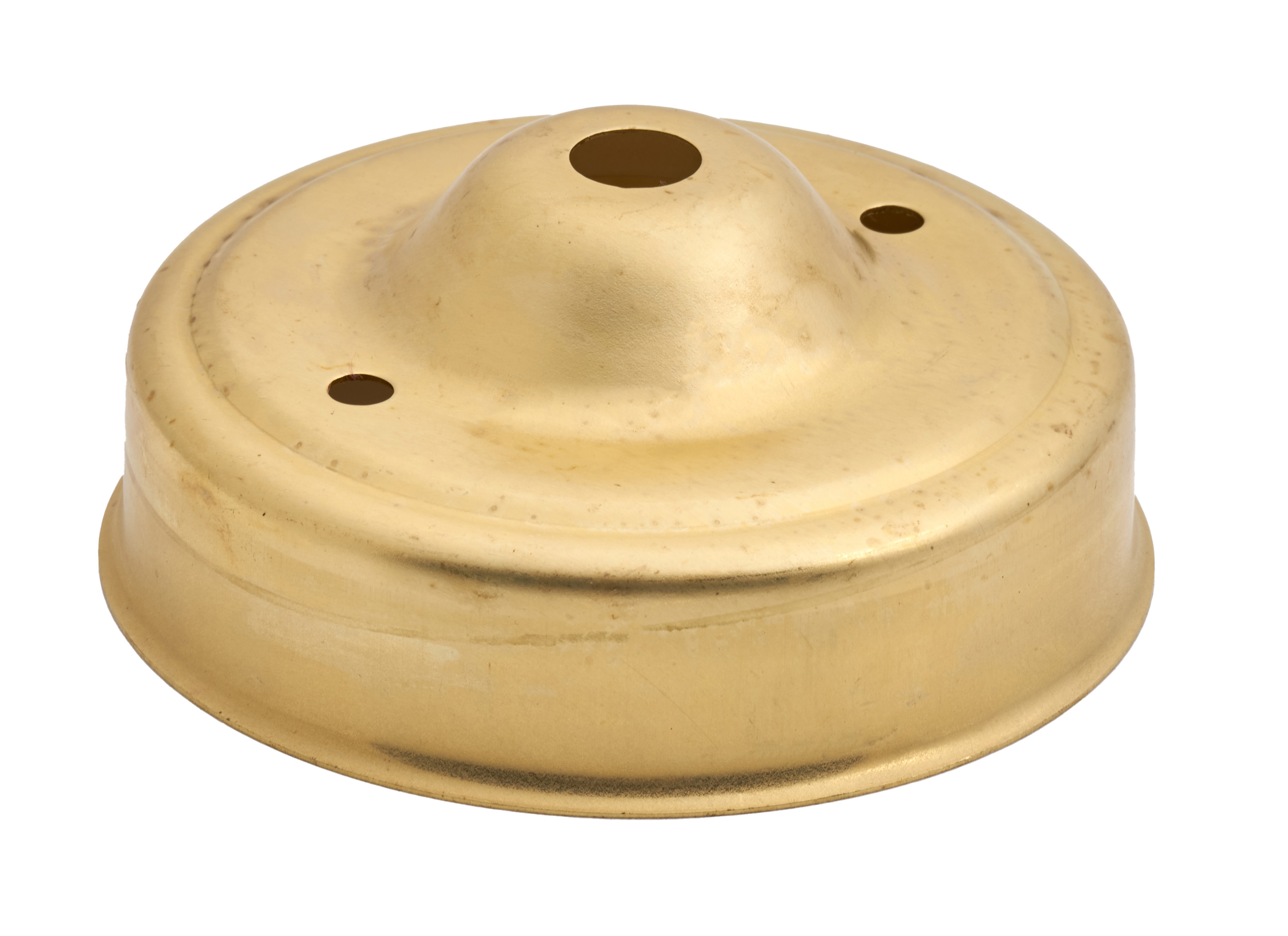 CEILING CUP RAW BRASS DIA 83MM x HT 35MM CENTRE HOLE 10MM