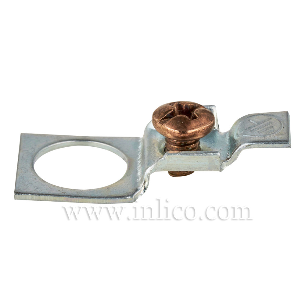 EARTH CONNECTOR- TERMINAL HOLE DIAMETER 10.5MM with COPPER SCREW