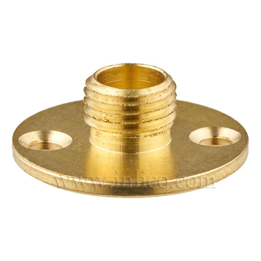 10MM BRASS NIPPLE PLATE 25MM DIAMETER