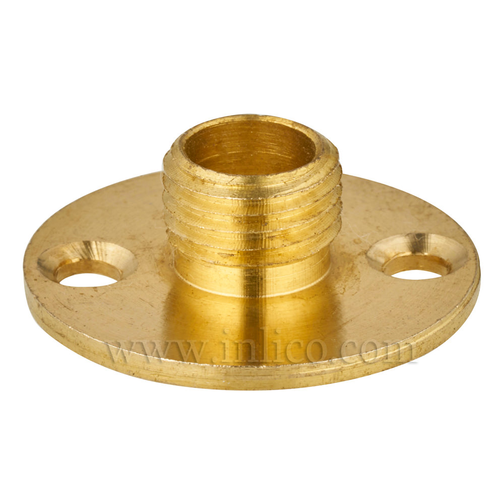 1/2" BRASS NIPPLE PLATE 25MM DIAMETER