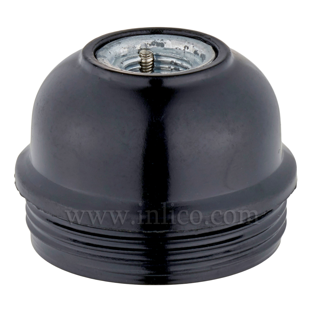 10MM METAL ENTRY DOME BLACK BAKELITE/THERMOSETTING PHENOLIC RESIN 
APPROVAL ENEC05 TO BS EN 60238:2018:2004