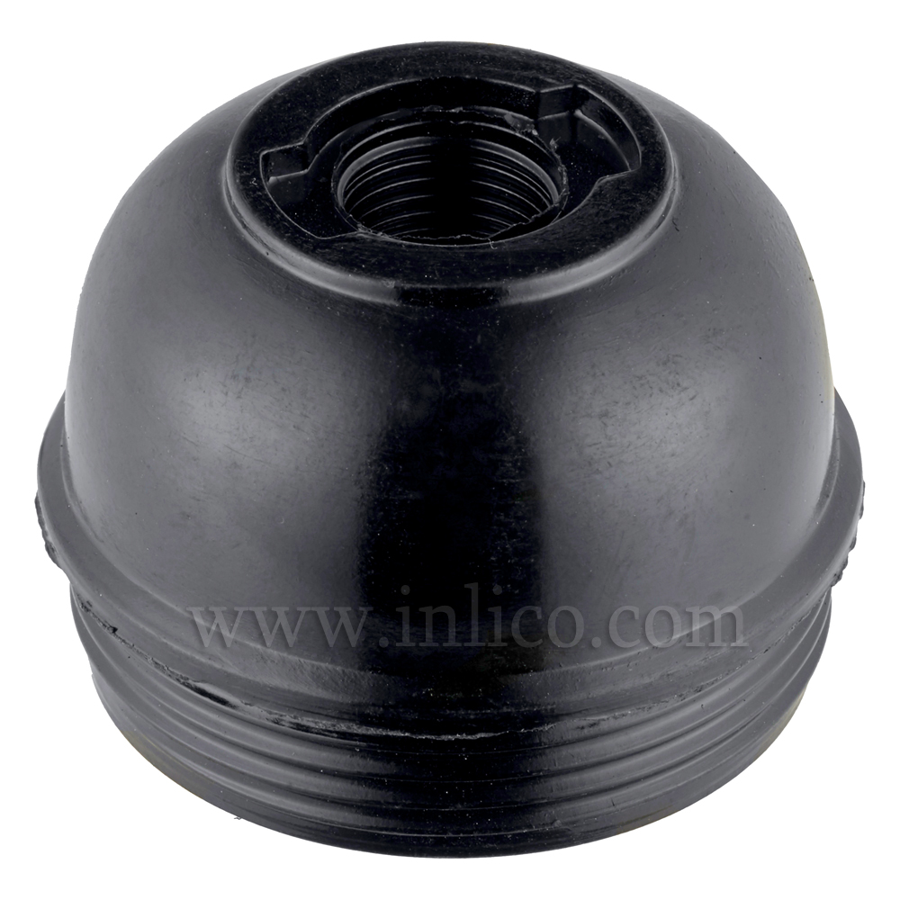 10MM PLASTIC ENTRY DOME BLACK BAKELITE/THERMOSETTING PHENOLIC RESIN 
APPROVAL ENEC05 TO BS EN 60238:2018:2004
