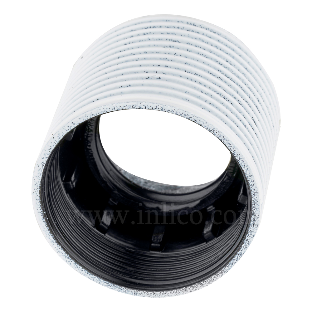 E27 FULLY THREADED SKIRT WHITE BAKELITE/THERMOSETTING PHENOLIC RESIN 
APPROVAL ENEC05 TO BS EN 60238:2018:2004