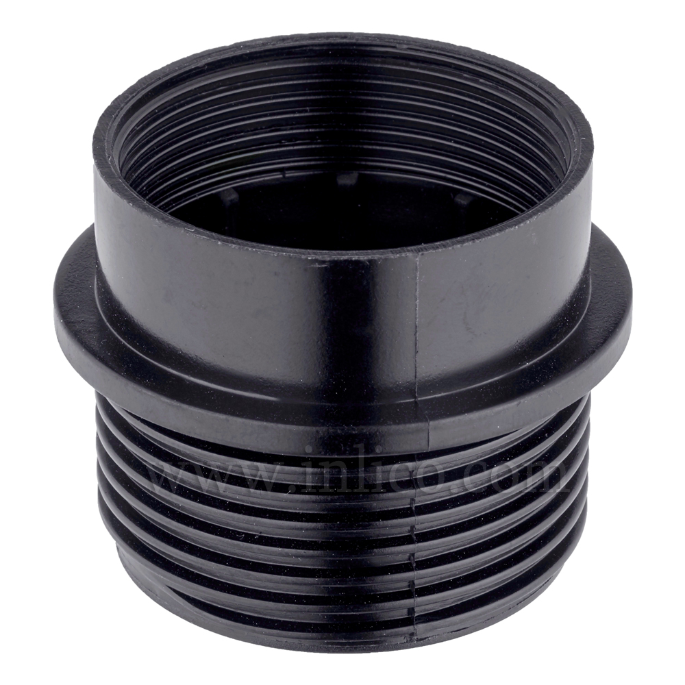 E27 HALF THREADED SKIRT BLACK BAKELITE/THERMOSETTING PHENOLIC RESIN 
APPROVAL ENEC05 TO BS EN 60238:2018:2004