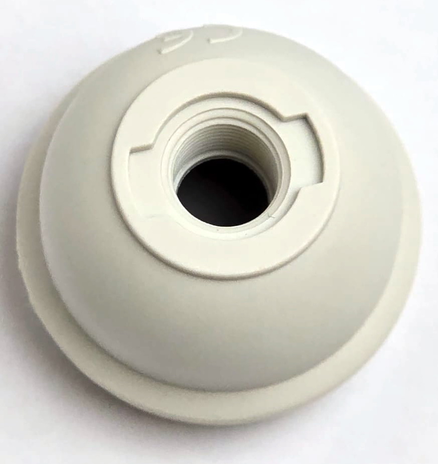 10MM PLASTIC ENTRY DOME WHITE THERMOPLASTIC 
APPROVAL ENEC05 TO BS EN 60238:2018:2004