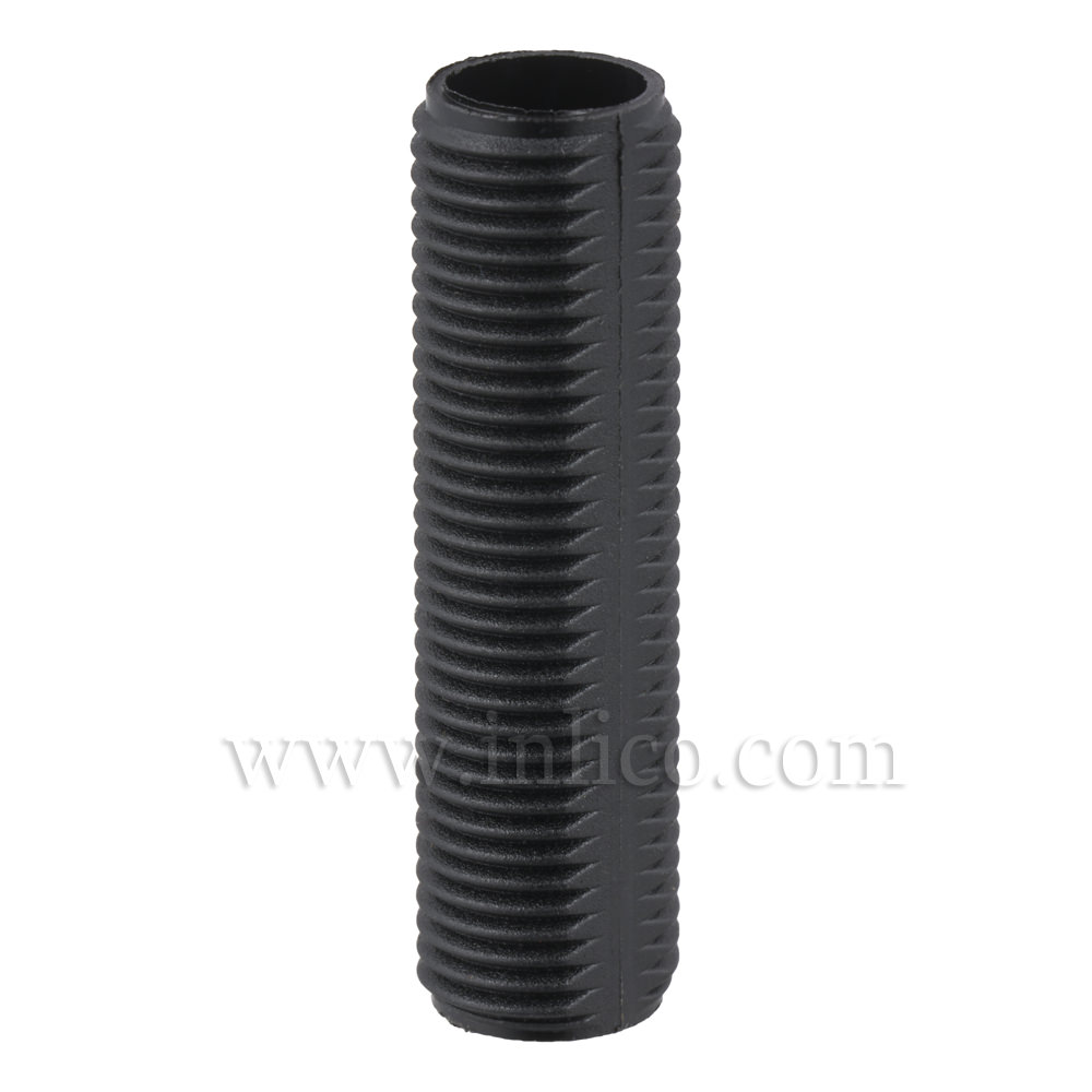 BLACK PLASTIC PROFILED ALLTHREAD M10x35MM