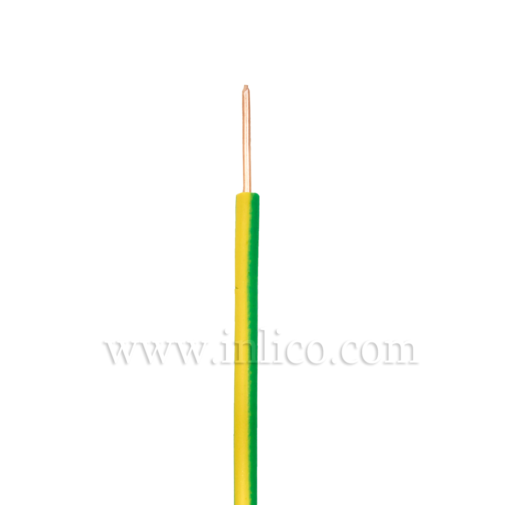 SINGLE CORE 0.75MM SILICON  SOLID GREEN/YELLOW -40 DEG TO 180 DEG C SILICON INSULATED 
MANUFACTURED TO SIA STANDARD BS EN 60228:2005