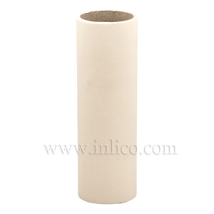 CANDLE TUBE 24ID X 100MM IVORY CARD PLAIN CANDLE TUBE
