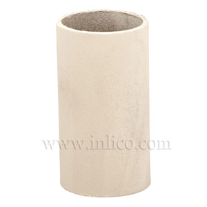 CANDLE TUBE 24ID X 65MM IVORY CARD PLAIN CANDLE TUBE
