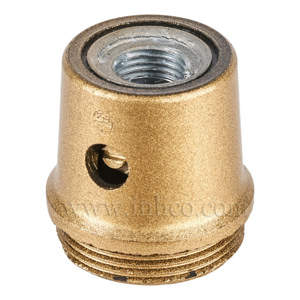 10MM METAL ENTRY EARTHED DOME GOLD