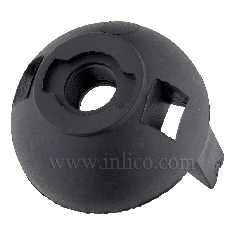 M10 PLASTIC ENTRY SNAP FIT E27 DOME BLACK