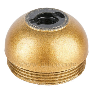 10MM E27 DOME PLASTIC ENTRY GOLD