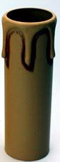 CANDLE DRIP 29.5MM OD x 27MM ID X 90MM ANTIQUE PLASTIC
