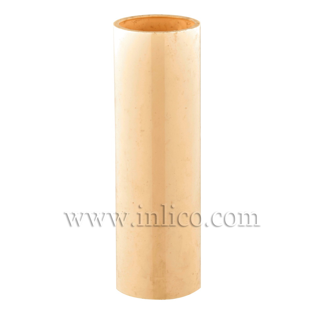 CANDLE TUBE 24MM ID X 25.5MM OD X 85.5MM IVORY PLASTIC