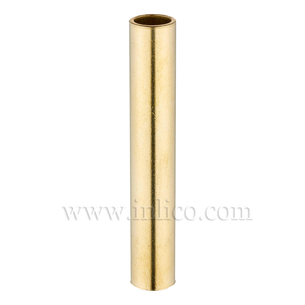 RAW BRASS SPACER 100MM LONG 10mm CLEAR BORE TO FIT OVER M10x1 ALLTHREAD